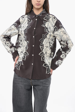 Silk Blouse with Floral Print