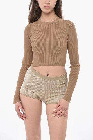 Crop-Top ARCELLA aus Rippenstoff