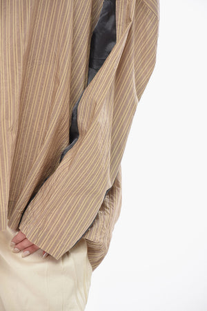 Crewneck Blouse CAIAS with Hairline Pattern