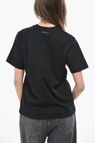 Cotton Crewneck T-Shirt STAY FOOLISH