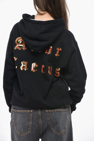 Hoodie AMOR CAECUS With Sequin Embroidery