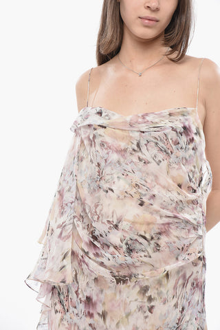 Slipkleid FOULARD Aus Seidenchiffon Mit Blumenmuster