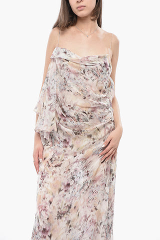 Slipkleid FOULARD Aus Seidenchiffon Mit Blumenmuster