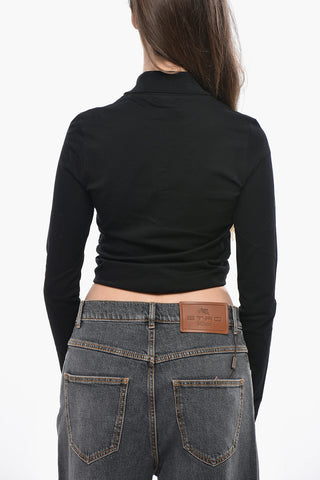 Polo Cropped Fit TWIST aus Baumwollpiqué