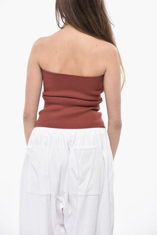 Tube Top Elasticizzato in Maglia