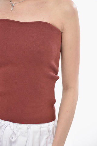 Tube Top Elasticizzato in Maglia