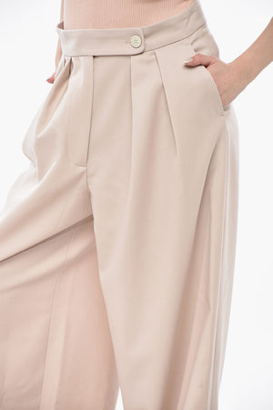 Pantaloni Palazzo PAMPLONA a 2 Pinces