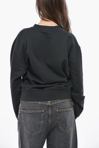 Cotton Crewneck Sweatshirt FRIESIAN With Crystals