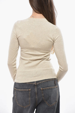 Maglia Girocollo GIO in Misto Lana con Apertura a Zip