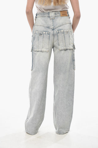 ETOILE Denim Cargo Jeans HEILANI Acid Wash 23cm