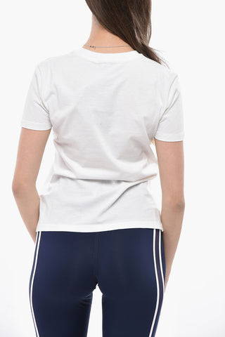 Crewneck T-Shirt BUTTERFLY With Print And Embroidery