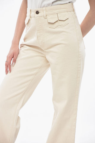 Multitaschen-Hose aus Baumwolle mit geradem Bein