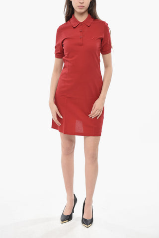 Polo-Kleid aus Baumwollpiqué