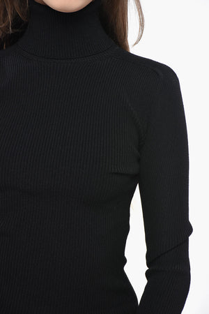 Maglia a Collo Alto MATTE in Tessuto a Costine