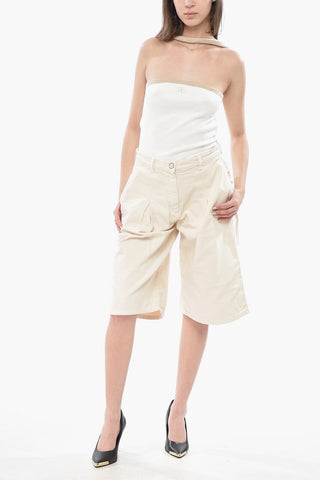 Cotton Shorts PASCAL With One Pleat