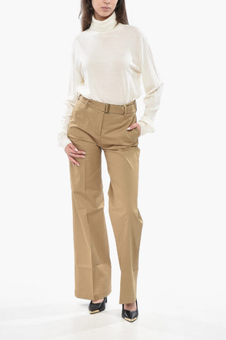 Cotton Blend Chino Pants NIKY with Belt