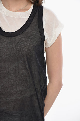 Top in Doppio Tessuto MARK in Misto Cotone Crepe