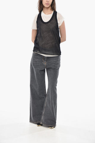 Top in Doppio Tessuto MARK in Misto Cotone Crepe