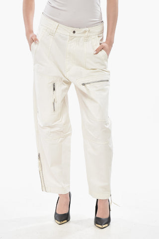 ETOILE Cotton Multi-Pocket Pants KELVIN with Ankle Zip