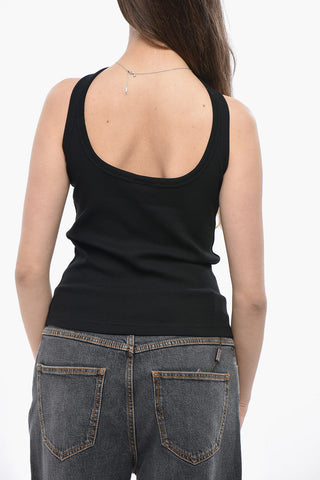 Pure Cotton Tie Neck Tank Top