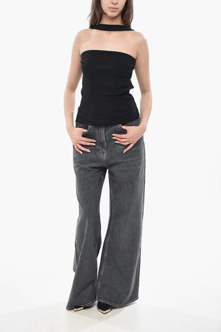 Pure Cotton Tie Neck Tank Top