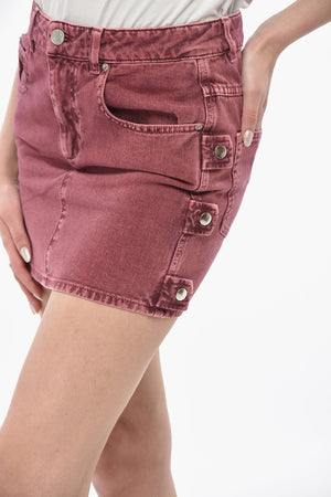 Denim-Minirock STUSSY Mit Seitlichen Knöpfen