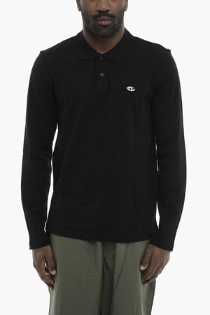 Long Sleeve Cotton Piqué Polo T-SMITH-LS-DOVAL-PJ