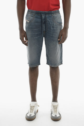 JOGG JEANS Stretch Denim Shorts 2033 D-KROOLEY With Elastic Waistband