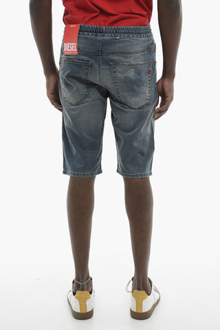 JOGG JEANS Stretch Denim Shorts 2033 D-KROOLEY With Elastic Waistband