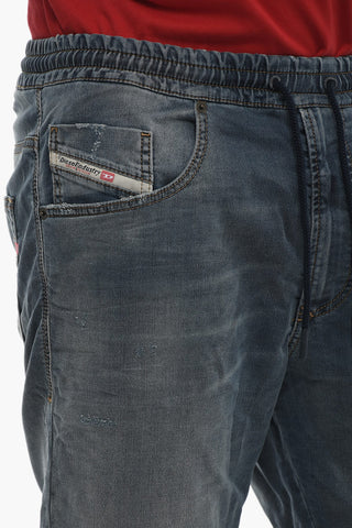 JOGG JEANS Stretch Denim Shorts 2033 D-KROOLEY With Elastic Waistband