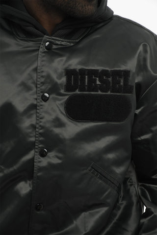 Bomber J-BULC-78 in Nylon con Logo in Rilievo