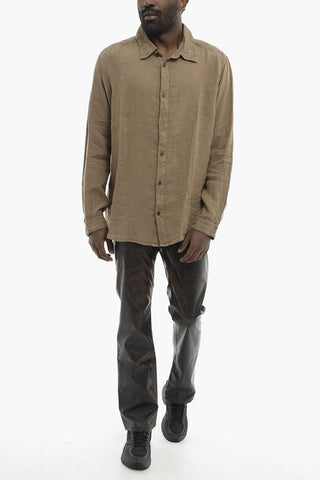 Camicia S-WERP in Lino a Tinta Unita