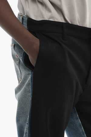 Double-Fabric Straight-Leg Jeans P-HAKU 25cm