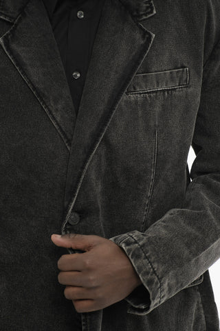 Denim Blazer D-BLAZ with Flap Pockets