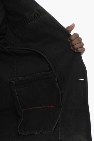 Denim Blazer D-BLAZ with Flap Pockets