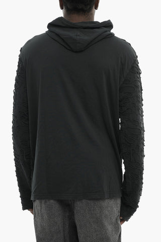 Long-Sleeve Hooded T-Shirt T-CRANE-LS