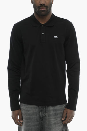 Long-Sleeve Solid Polo Shirt T-SMITH-LS-DOVAL-PJ