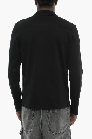 Long-Sleeve Solid Polo Shirt T-SMITH-LS-DOVAL-PJ
