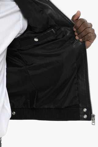 Lederjacke L-BOY-R-NEW mit geprägtem Logo