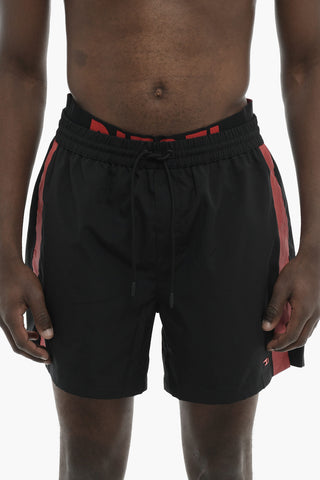 Regular-Fit Boxer-Badehose VISPER-41-D-POP Mit Logobund