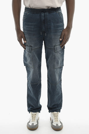 Stretch Denim Cargo Jogg Jeans 2050 D-KROOLEY With 18cm Elastic Waist