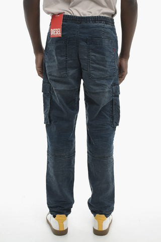 Stretch Denim Cargo Jogg Jeans 2050 D-KROOLEY With 18cm Elastic Waist
