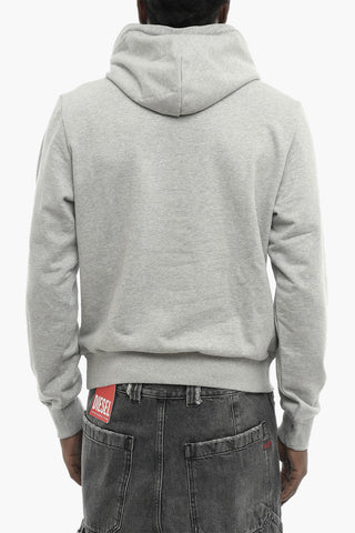Brushed Cotton Hoodie S-GINN-K27 with Printed Logo