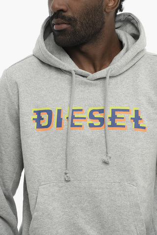 Brushed Cotton Hoodie S-GINN-K27 with Printed Logo