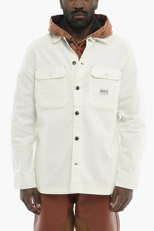 Overshirt aus leichter Baumwolle S-HIRT-OUT-NEW mit doppelter Tasche