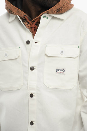 Overshirt aus leichter Baumwolle S-HIRT-OUT-NEW mit doppelter Tasche