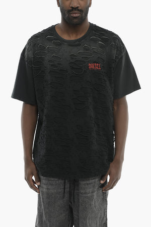 T-Shirt Mit Rundhalsausschnitt T-BOXT-R29 Im Vintage-Look