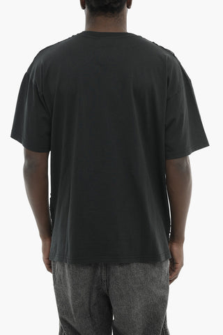 Crewneck T-Shirt T-BOXT-R29 Vintage Effect