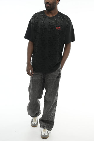 Crewneck T-Shirt T-BOXT-R29 Vintage Effect