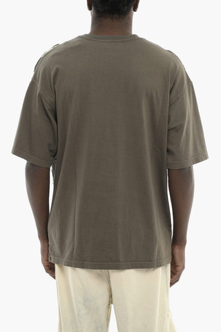 Crewneck T-Shirt T-BOXT-R29 Vintage Effect